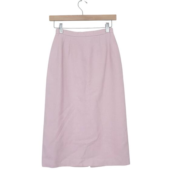 Easy Pieces Light Pink 100% Pure Wool Skirt Sz 23 - Picture 1 of 5